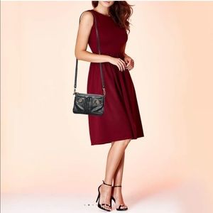 Marc by Marc Jacobs Black Leather Totally Turnlock Percy Crossbody Bag